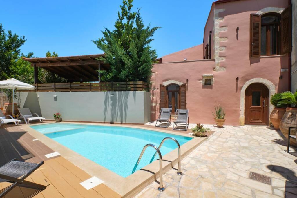 Stone Villa With Swimming Pool-Bbq! Melidhónion Exterior foto